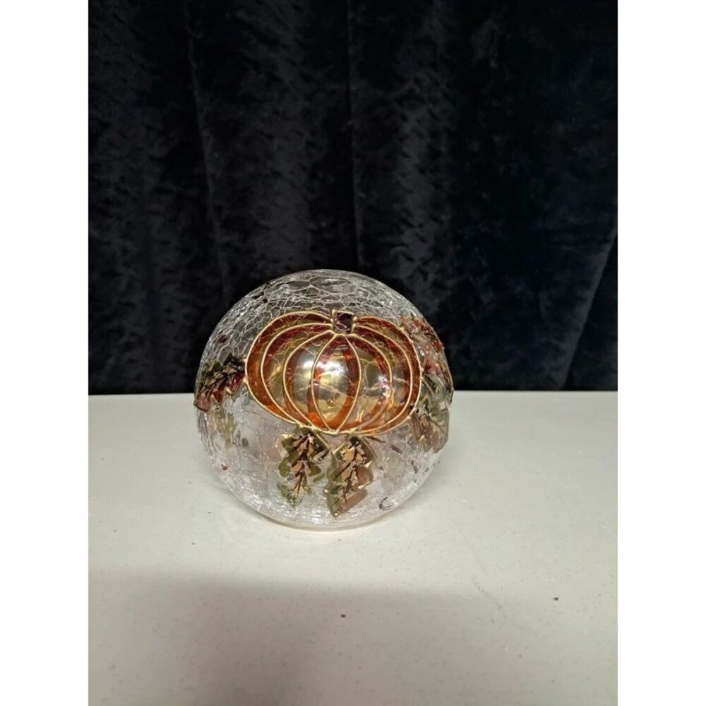 Lighted Fall Globe